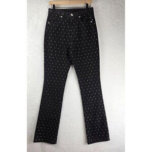Black Rhinestone Jeans by Gianni Bini Denim Embellished Diamond Flash Sexy Party